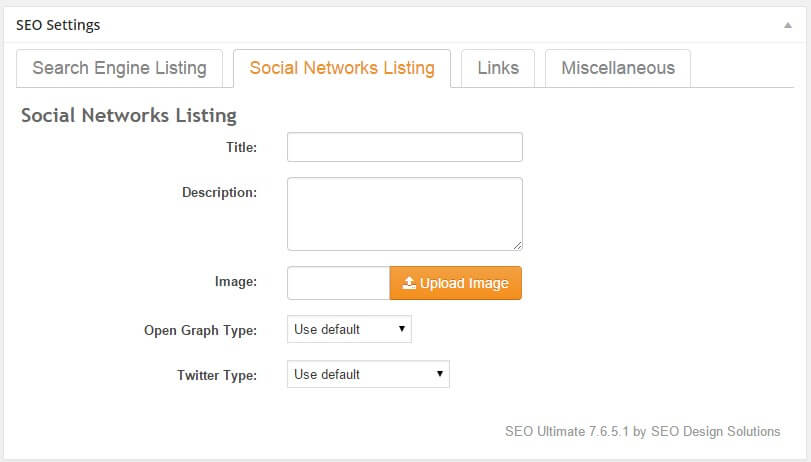 seo network listing option