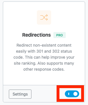 Rankmath redirection setting