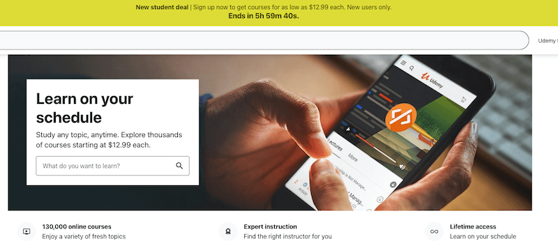 Udemy -  online course
