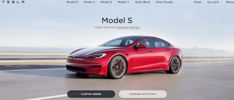 Model S car