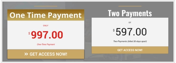 payment plans menu 