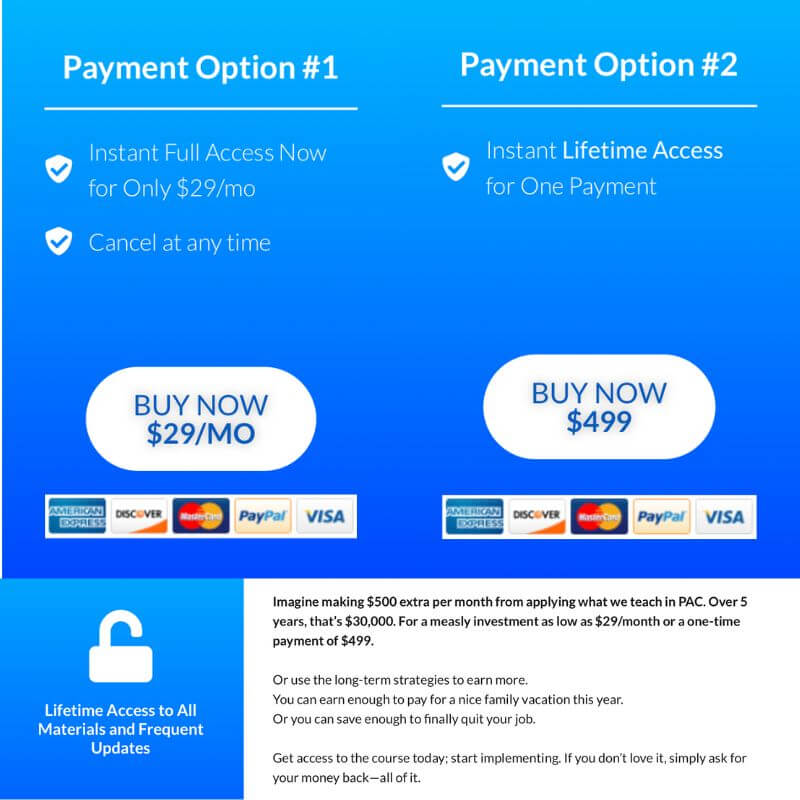 payment option page